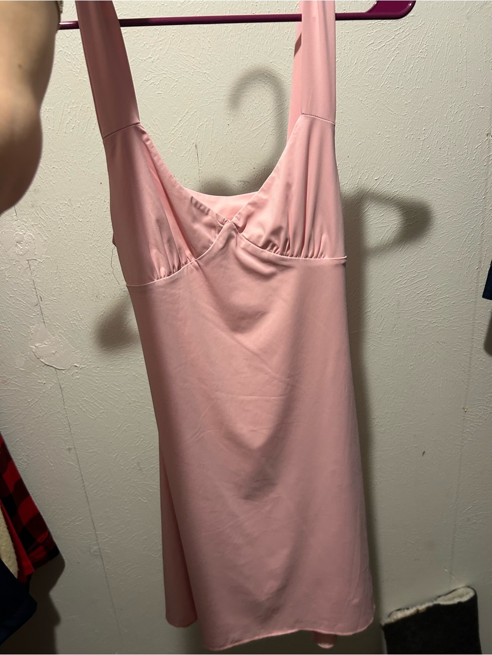 Edikted Soft Pink Slip Chemise